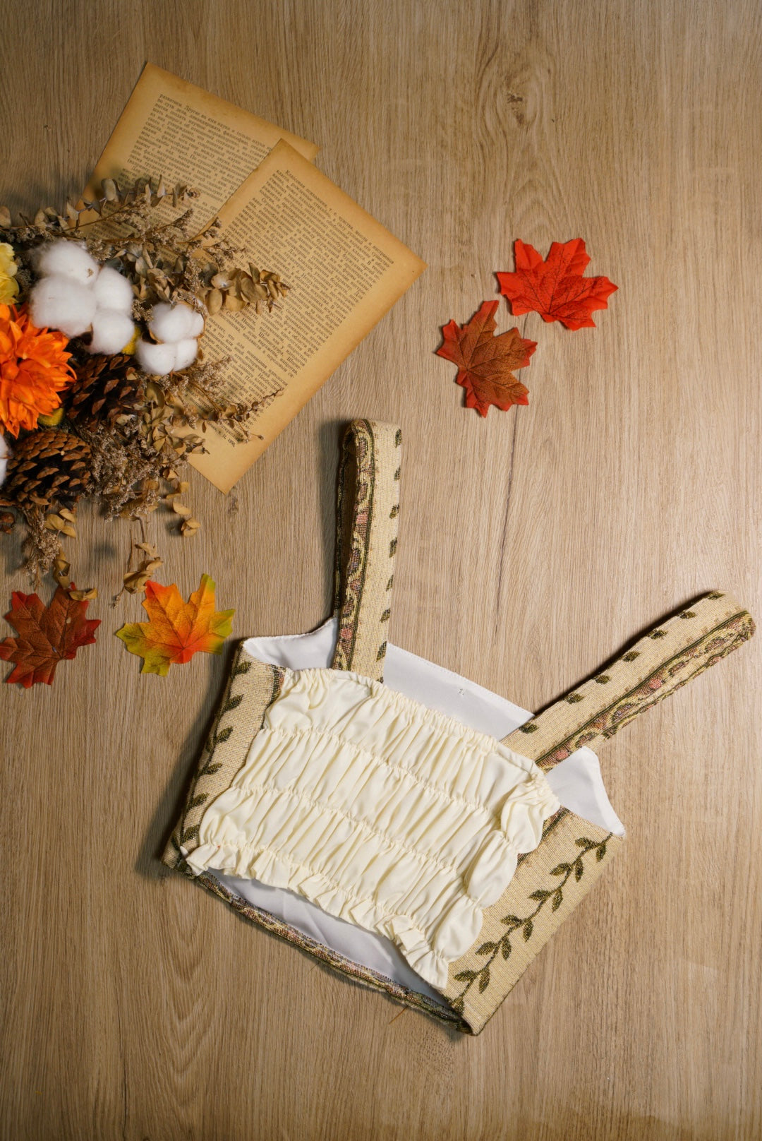 【islet homemade 1.0】Floral fabric vest*strap style