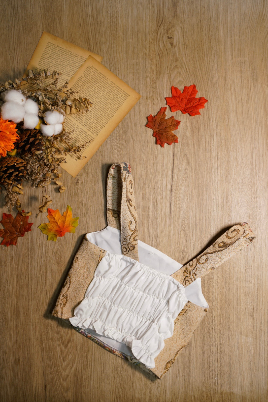 【islet homemade 1.0】Floral fabric vest*strap style