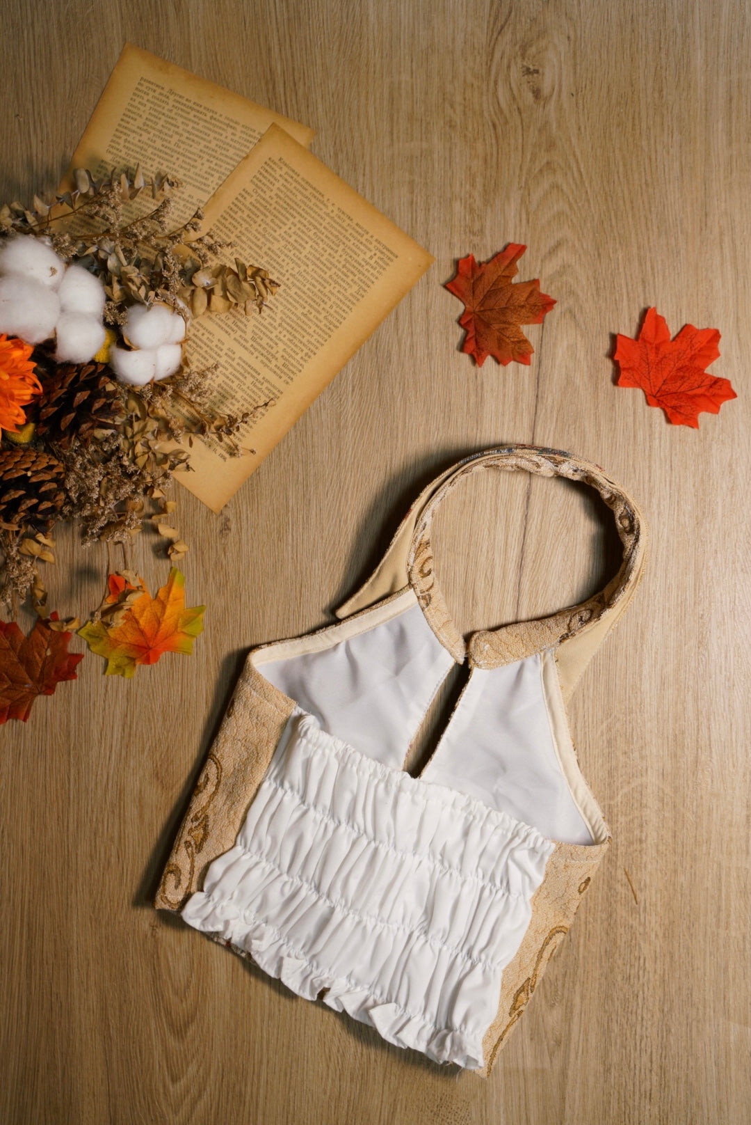 【 islet自家製1.0 】花布背心*反領款