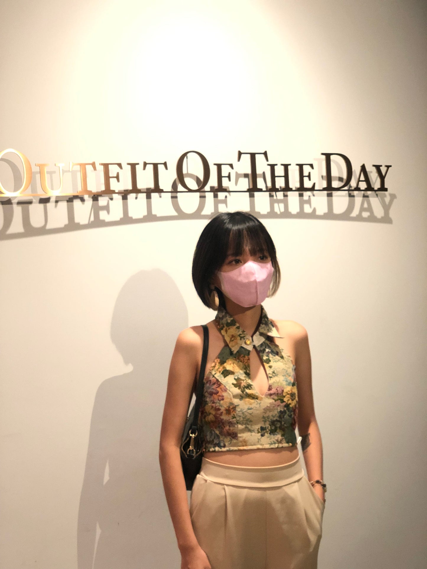 【islet homemade 1.0】Floral fabric vest*Reverse collar style