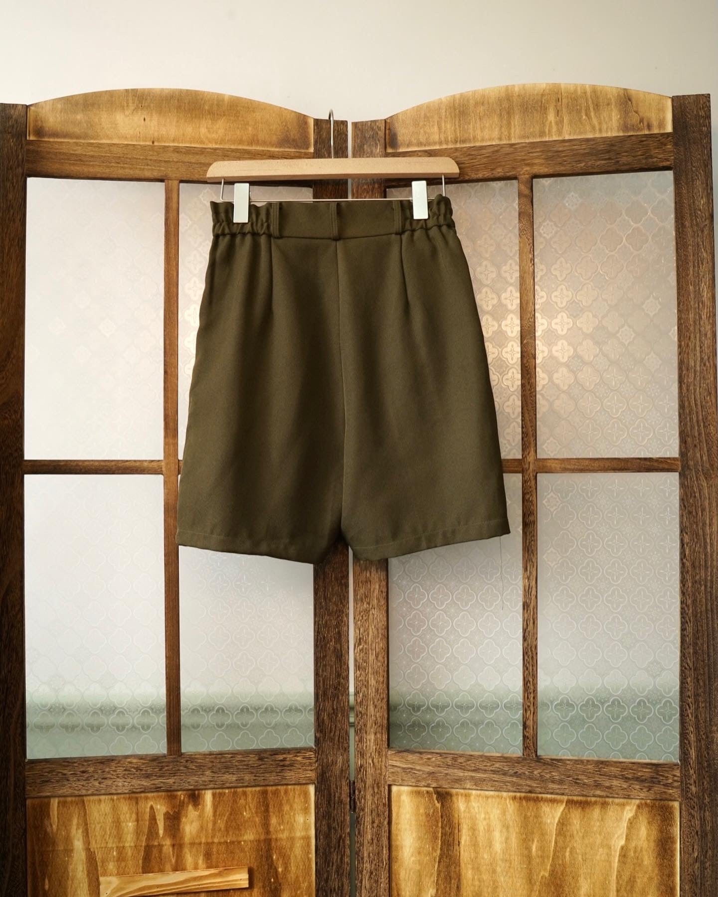 Olive green shorts