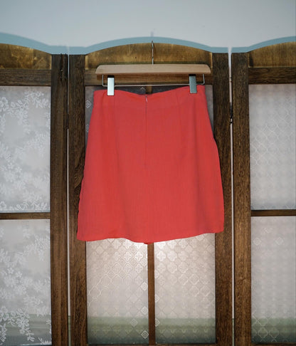 Peach pink skirt-pant