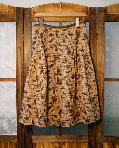 Light brown umbrella skirt