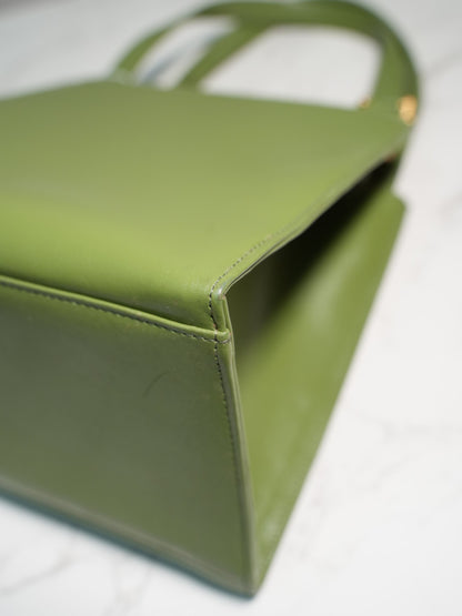 Non-branded // avocado green handbag