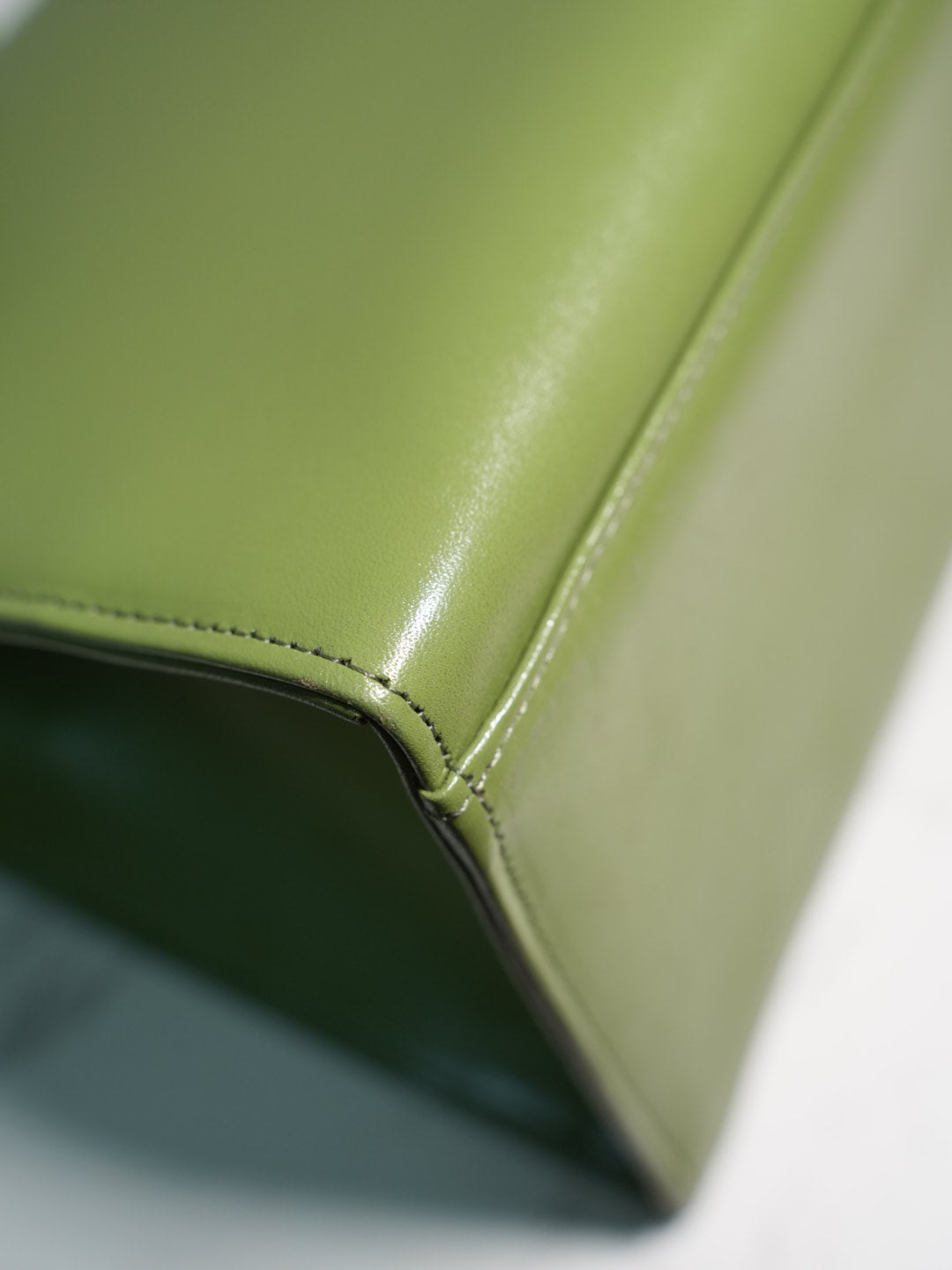 Non-branded // avocado green handbag