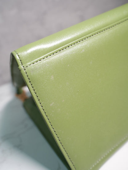 Non-branded // avocado green handbag