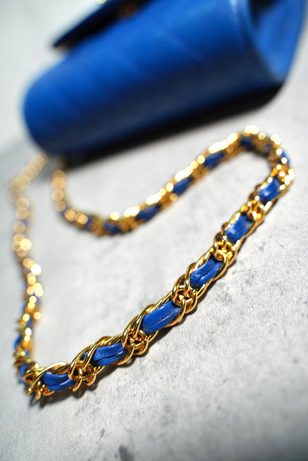 Japanese brand // Kimijima Royal Blue Mini Chain Bag