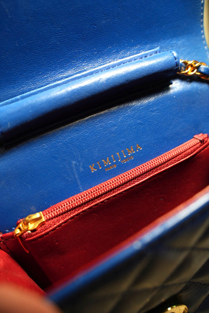 Japanese brand // Kimijima Royal Blue Mini Chain Bag