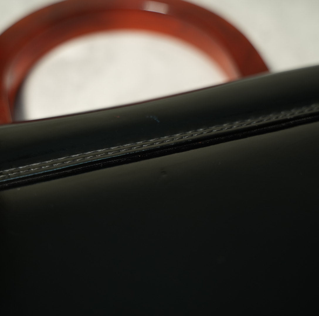 Non-branded // Tortoiseshell handle bag 