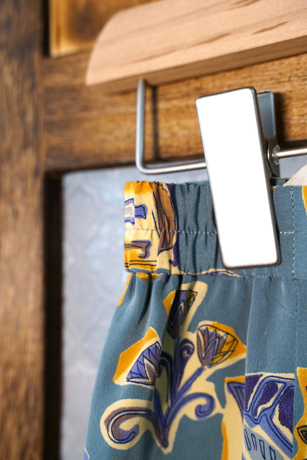 Gray blue umbrella skirt