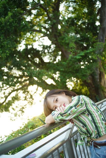 Green striped shirt